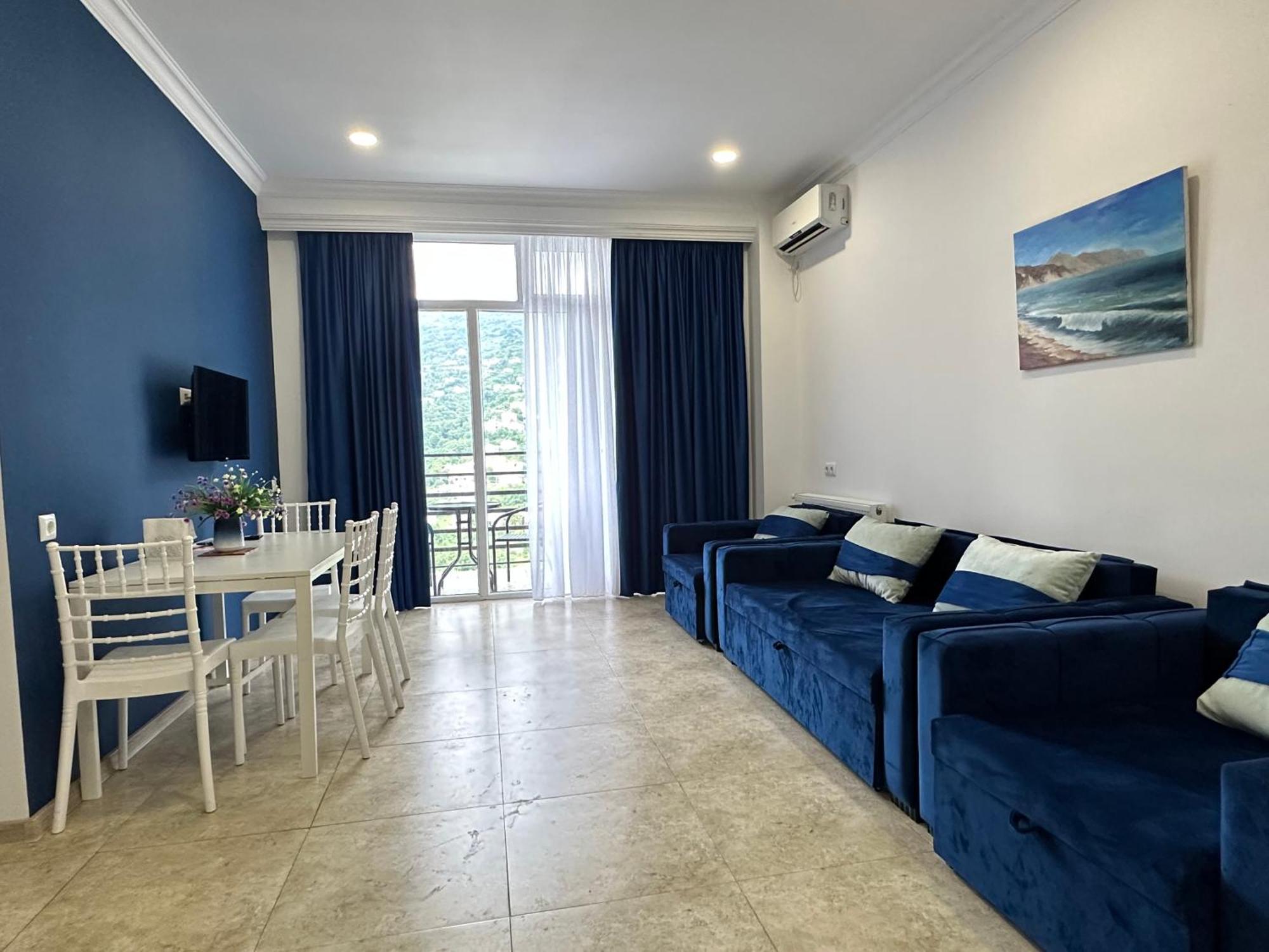 Blue Apartment Gonio Luaran gambar